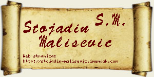 Stojadin Mališević vizit kartica